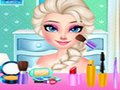 Igra Elsa: Okrasitev obleke in Makeup spletu