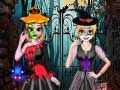 Igra Halloweenska obleka za sestre spletu