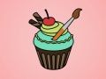 Igra Barvanje Sladkih Cupcake-ov spletu