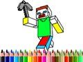 Igra Nazaj v šolo: Minecraft barvanje spletu