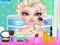 Igra Elsa: Okrasitev obleke in Makeup spletu