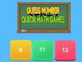 Igra Uganite številko Hitre matematične igre spletu