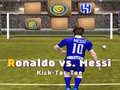 Igra Messi proti Ronaldu Kick Tac Toe spletu