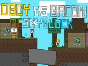 Igra Obby proti Bacona: MCSkyblock spletu