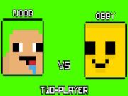 Igra Noob proti Obby Dva Igralca spletu