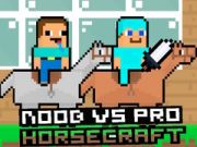 Igra Noob proti Pro HorseCraft spletu