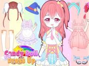 Igra Candy Doll: preliv spletu