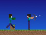 Igra Nub proti profesionalcem. Lokostrelci Minecraft spletu