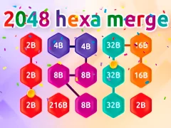 Igra Hexagon chain fusion 2048 spletu