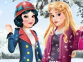 Igra Zimska moda za Auroro in Sneguljčico spletu Igra Zimska moda za Auroro in Sneguljčico spletu