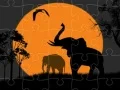 Igra Sestavljanka Silhouette Slona spletu