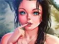 Igra Kawaii Anime Avatar Oblikovanje spletu