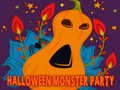 Igra Halloween Monster Party Sestavljanka spletu