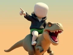 Igra Stickman. Areno Dinosavrov spletu