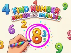 Igra Find Number Biggest and Smallest spletu