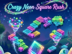 Igra Crazy Neon Square Raid spletu