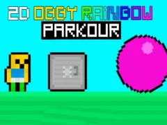 Igra Obby Rainbow Parkour 2D spletu