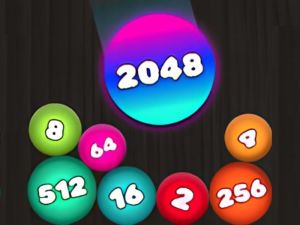 Igra Puzzle 2048: Priključite kroglice spletu