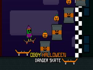 Igra OBBI Halloween: nevaren drsalka spletu