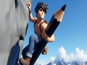Igra Narisana dirka z plezanjem spletu