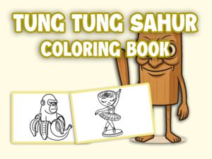 Igra Tung Tung Sahur: Knjiga za barvanje spletu