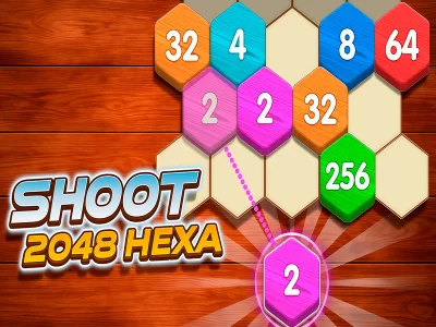 Igra Ustreli 2048 Hexa spletu