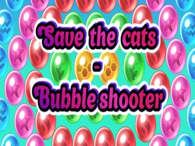 Igra Shooter z mehurčki: shranite mačke spletu