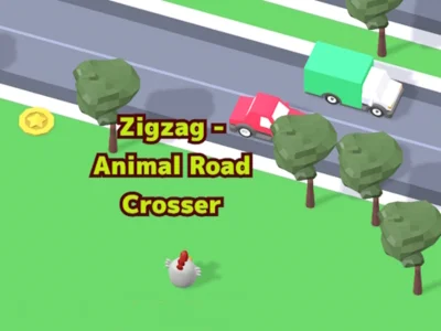 Igra ZigZag- žival, ki prečka cesto spletu