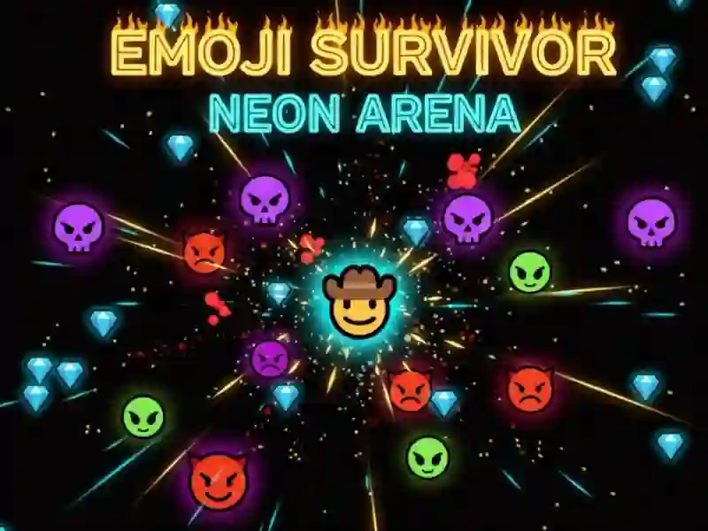 Igra Emoji Survival — Neon Arena spletu