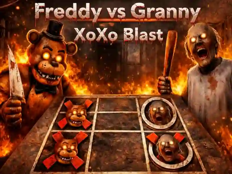 Igra Freddy vs Granny: Eksplozivni Tic Tac Toe spletu