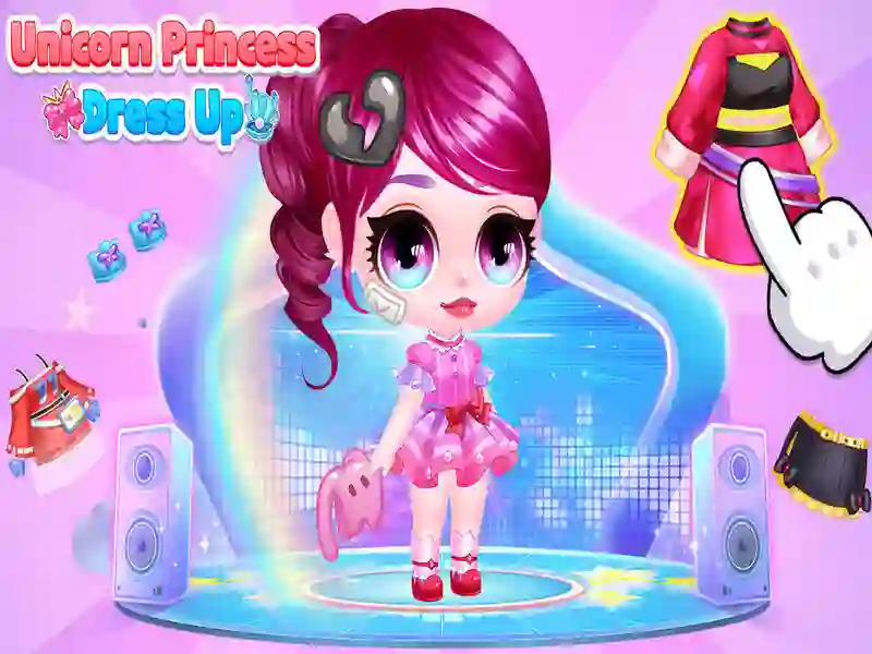 Igra Princesa Unicorn Dress Up spletu