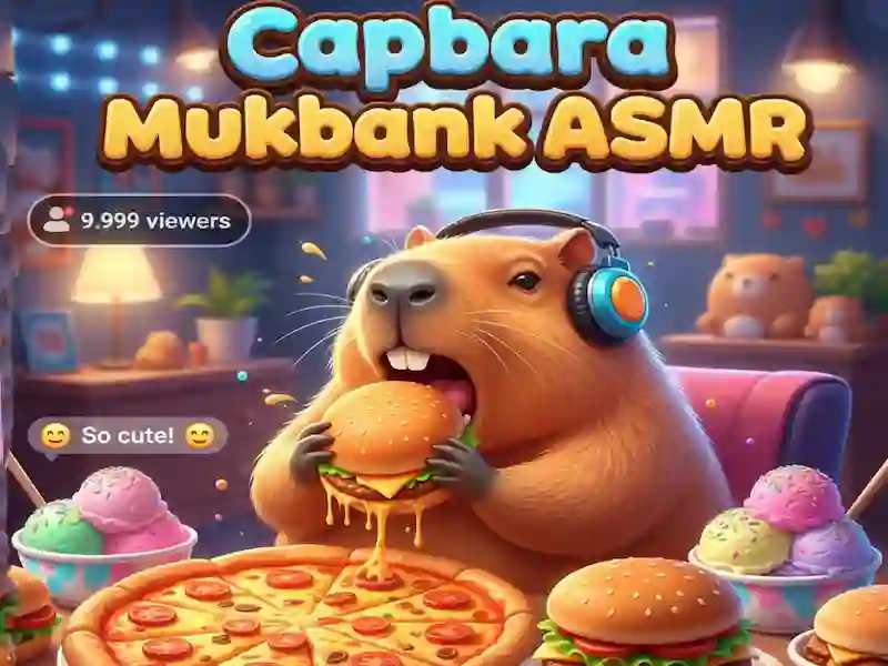 Igra Mukbang s kapibaro ASMR spletu