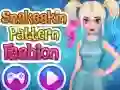 Igra Moda z vzorom kačje kože spletu