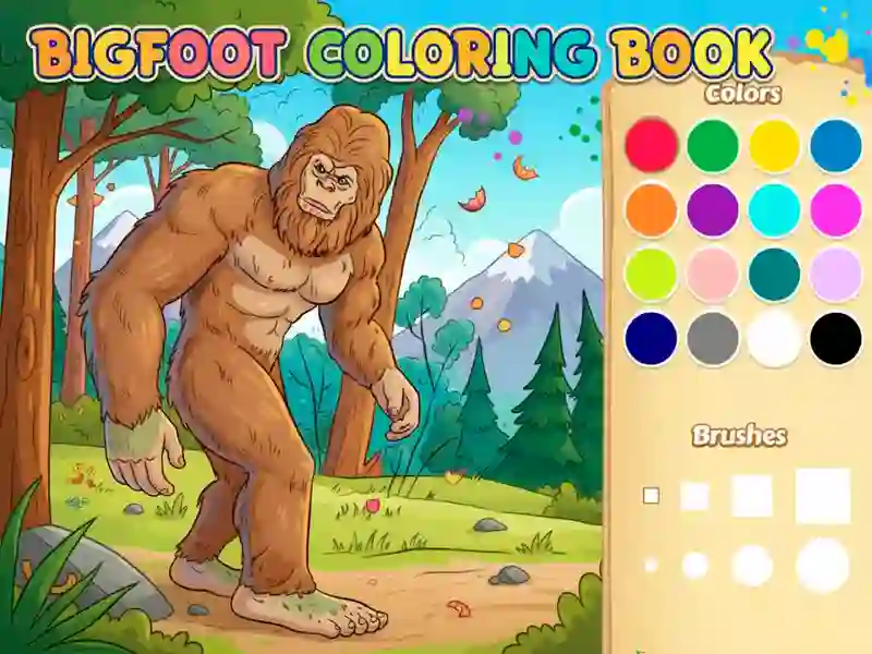 Igra Pobarvanka: Bigfoot spletu