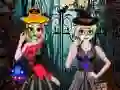 Igra Halloweenska obleka za sestre spletu Igra Halloweenska obleka za sestre spletu