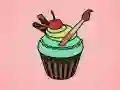 Igra Barvanje Sladkih Cupcake-ov spletu Igra Barvanje Sladkih Cupcake-ov spletu
