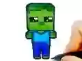 Igra Enostavno Barvanje za Otroke Mineblox spletu