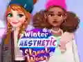 Igra Zimska estetska ulična moda spletu Igra Zimska estetska ulična moda spletu