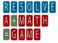 Igra REŠITE matematično igro spletu Igra REŠITE matematično igro spletu