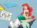 Igra Knjiga za barvanje Mala morska deklica spletu