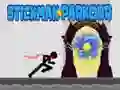 Igra Stickman Parkour spletu Igra Stickman Parkour spletu