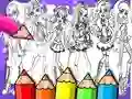 Igra Barvni zvezek Monster High spletu
