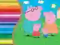 Igra Knjiga za barvanje Peppa Pig spletu Igra Knjiga za barvanje Peppa Pig spletu