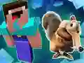 Igra Noob Parkour: Snežna Doba spletu