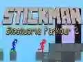 Igra Stickman Blokovni Svet Parkour 2 spletu