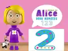 Igra Svet Alice: Nariši števila spletu Igra Svet Alice: Nariši števila spletu
