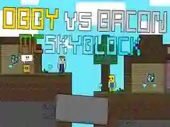 Igra Obby proti Bacona: MCSkyblock spletu Igra Obby proti Bacona: MCSkyblock spletu