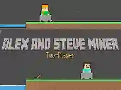 Igra Aleks in Steve: Dvojni Rudar spletu Igra Aleks in Steve: Dvojni Rudar spletu