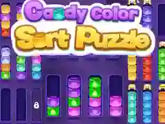 Igra Puzzle razvrščanja sladkarij po barvah spletu Igra Puzzle razvrščanja sladkarij po barvah spletu