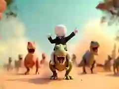 Igra Stickman: Areno Dinosavrov spletu
